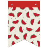 Rot und Weiß Wassermelonen Banner Bunting (Dritte Fahne)