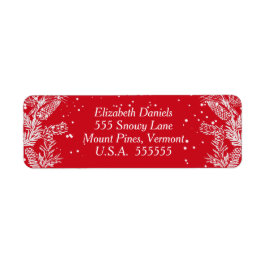 Rot und Weiß, Weihnachten Rücksendeadresse