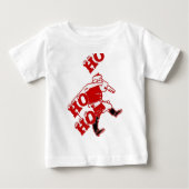 Rot und Weiß Weihnachten Spaziergang Ho Ho Ho Kuns Baby T-shirt (Vorderseite)