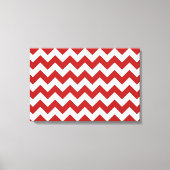 Rot und Weiß Zigzag Leinwanddruck (Vorderseite)