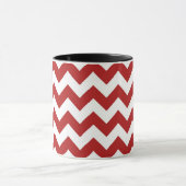 Rot und Weiß Zigzag Tasse (Zentrum)