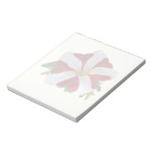 Rot und Weiße Petunia Notizblock (Rotiert)