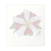 Rot und Weiße Petunia Notizblock (Vorderseite)