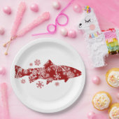 Rot-und Weißschneeforelle Pappteller (Party)