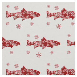 Rot-und Weißschneeforelle Stoff