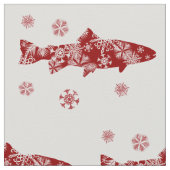 Rot-und Weißschneeforelle Stoff (Nahaufnahme)