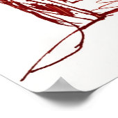 ROT UNFERTIG POSTER (Ecke)