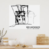 ROT UNFERTIG POSTER (Küche)