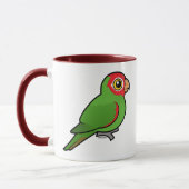 Rot-verdeckter Parakeet Tasse (Links)