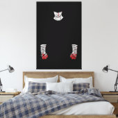 Rot verketteter Krieger der Schatten Leinwanddruck (Insitu (Schlafzimmer))