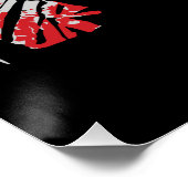 Rot verketteter Krieger der Schatten Poster (Ecke)