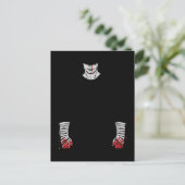 Rot verketteter Krieger der Schatten Postkarte (Stehend Vorderseite)