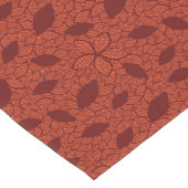 Rot verlässt Muster auf Orange Kurzer Tischläufer (Ecke)