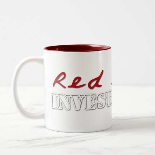 Rot versandet Logo-Tassen Zweifarbige Tasse (Links)