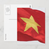 Rot vietnam postkarte (Vorne/Hinten)