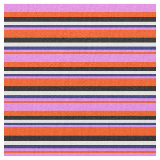Rot, Violet, Mitternachtsblau, Weiß und Schwarz St Stoff (Nahaufnahme)