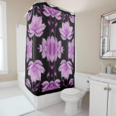 Rot-violett-Lotus Duschvorhang (Beispiel)