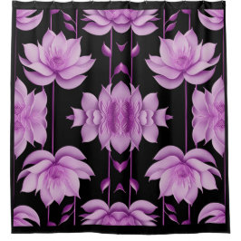 Rot-violett-Lotus Duschvorhang