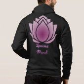 Rot-violett-Lotus Hoodie (Rückseite)