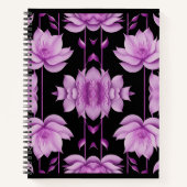 Rot-violett-Lotus Notizblock (Vorderseite)