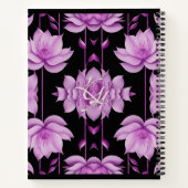 Rot-violett-Lotus Notizblock (Rückseite)