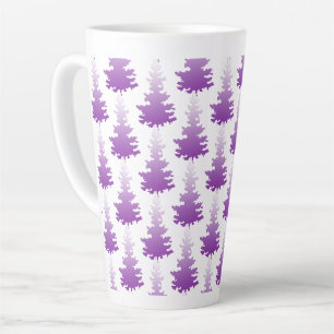 Rot-Violette Immergrüne Weihnachtsbäume Milchtasse