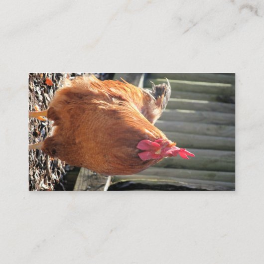 Rot Visitenkarte (Rückseite)