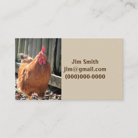 Rot Visitenkarte (Vorderseite)