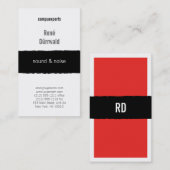 rot visitenkarte (Vorne/Hinten)