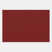Rot (Vollfarbe) Geschenkpapier Set (Vorderseite 2)