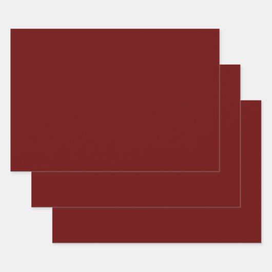 Rot (Vollfarbe) Geschenkpapier Set (Set)