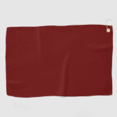 Rot (Vollfarbe) Golfhandtuch (Horizontal)