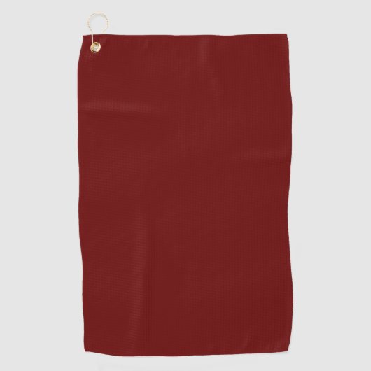 Rot (Vollfarbe) Golfhandtuch (Vorderseite)