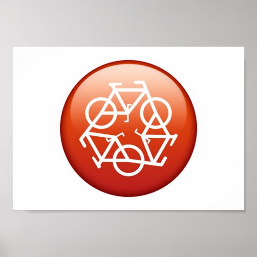 Rot von Petr Kratochvil Poster gerecycelt (Vorne)