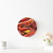 Rot vor Feuer Runde Wanduhr (Zuhause)