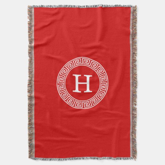 Rot, was griechischer Schlüsselrahmen, erstes Mono Decke (Vorderseite Vertikal)