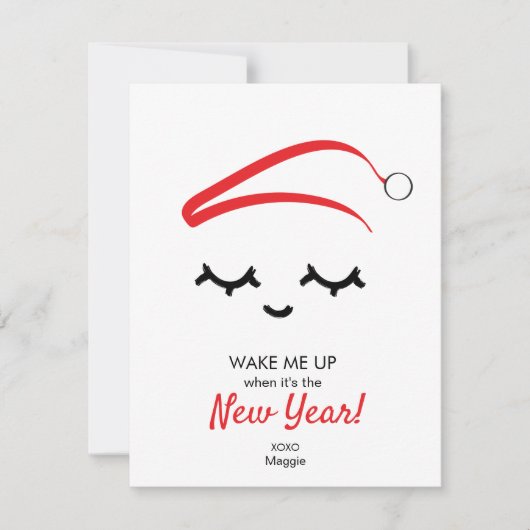 Rot Weckte mich auf Neujahrsaugen Weihnachten lust (Vorderseite)