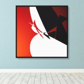 Rot wegsegeln leinwanddruck (Insitu (Holzboden))