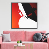 Rot wegsegeln leinwanddruck (Insitu (Wohnzimmer))