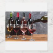 Rot Weinetikett (Einzelnes Label)