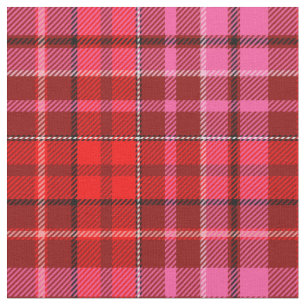 Rot-Weinrotes-Pink-Karo-Tartan-Design  Stoff