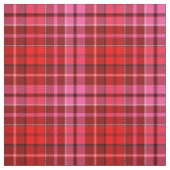 Rot-Weinrotes-Pink-Karo-Tartan-Design Stoff (Muster)