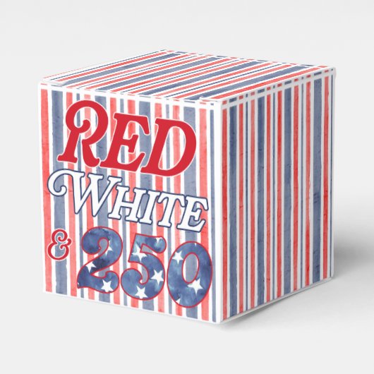 Rot Weiß & 250 Geschenkschachtel (Vorderseite)