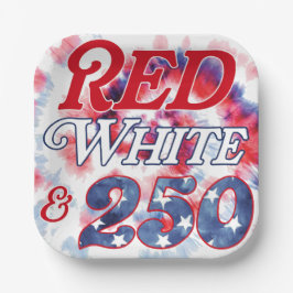 Rot Weiß & 250 Pappteller