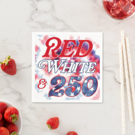 Rot Weiß & 250 Serviette