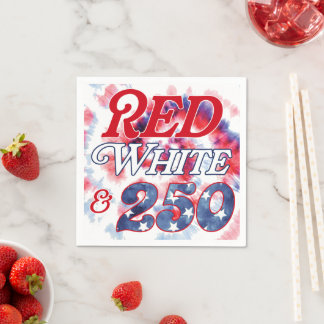 Rot Weiß & 250 Serviette