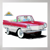 Rot-Weiß-Amphicar Poster (Vorne)