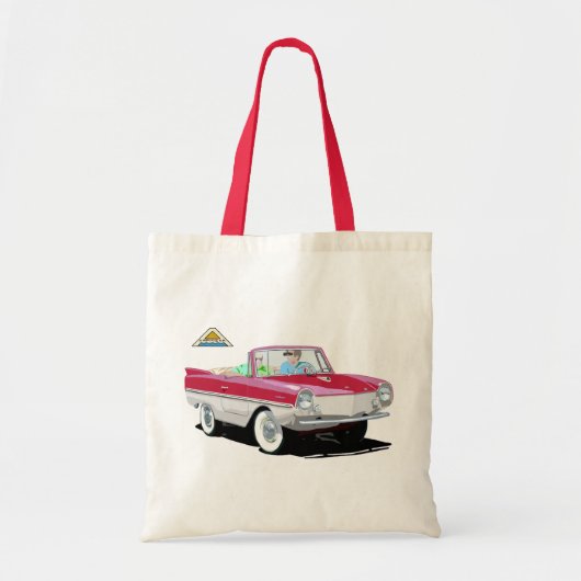 Rot-Weiß-Amphicar Tragetasche (Vorne)