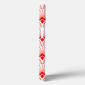 Rot-Weiß Art Deco Muster Case-Mate iPhone Hülle (Rückseite / Rechts)