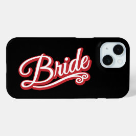 Rot/weiß auf schwarz Case-Mate iPhone hülle